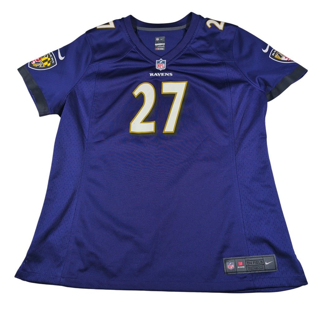 Nike Jersey Womens XXL Purple Baltimore Ravens Ray Rice 27 NFL Polyester Mesh